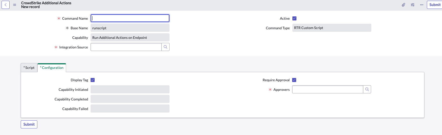 CrowdStrike Falcon Insight Additional Actions