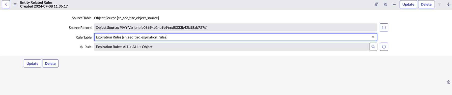 Expiration Rules for Source Records.