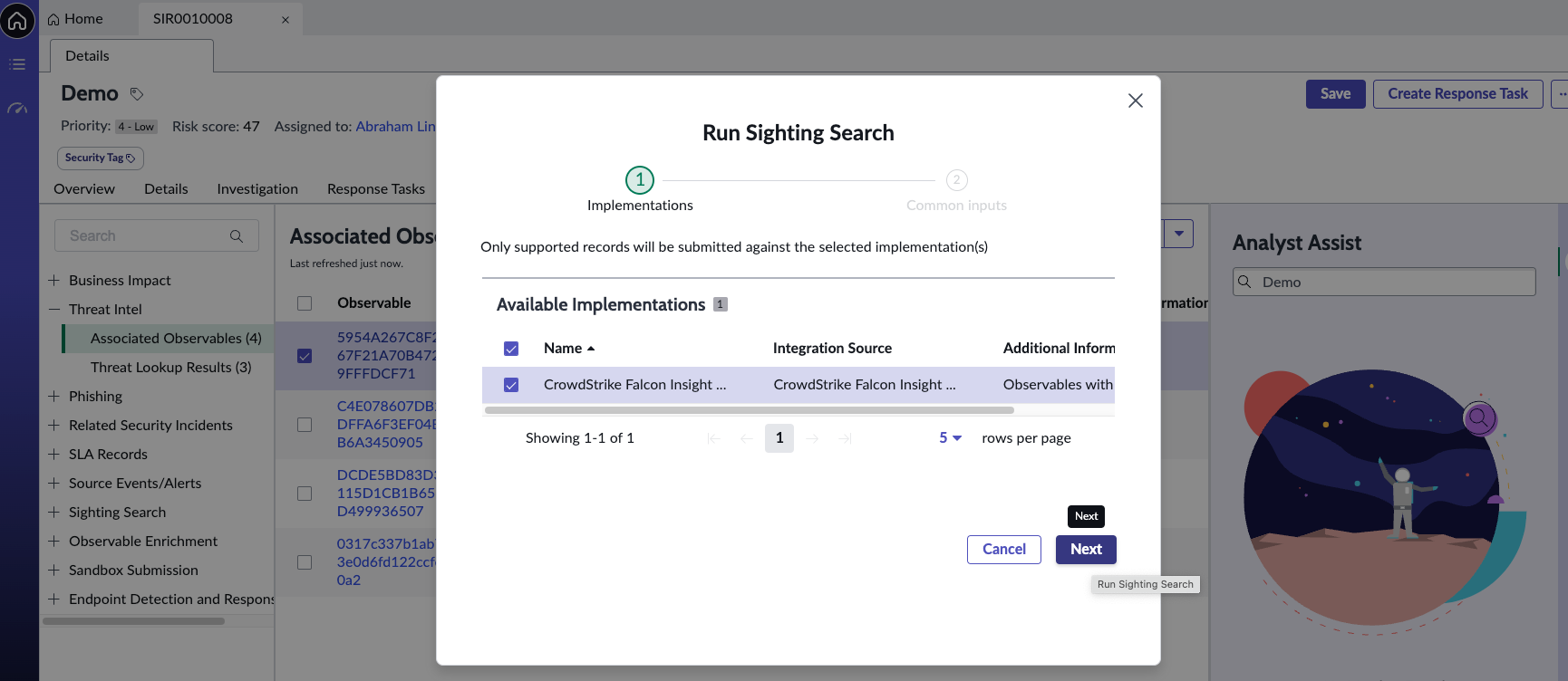 CrowdStrike Falcon Insight for Threat Intel
