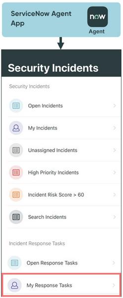 My Response Tasks applet highlighted.