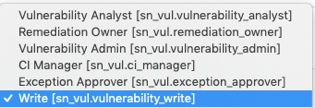 List of available roles prior to version 10.3.