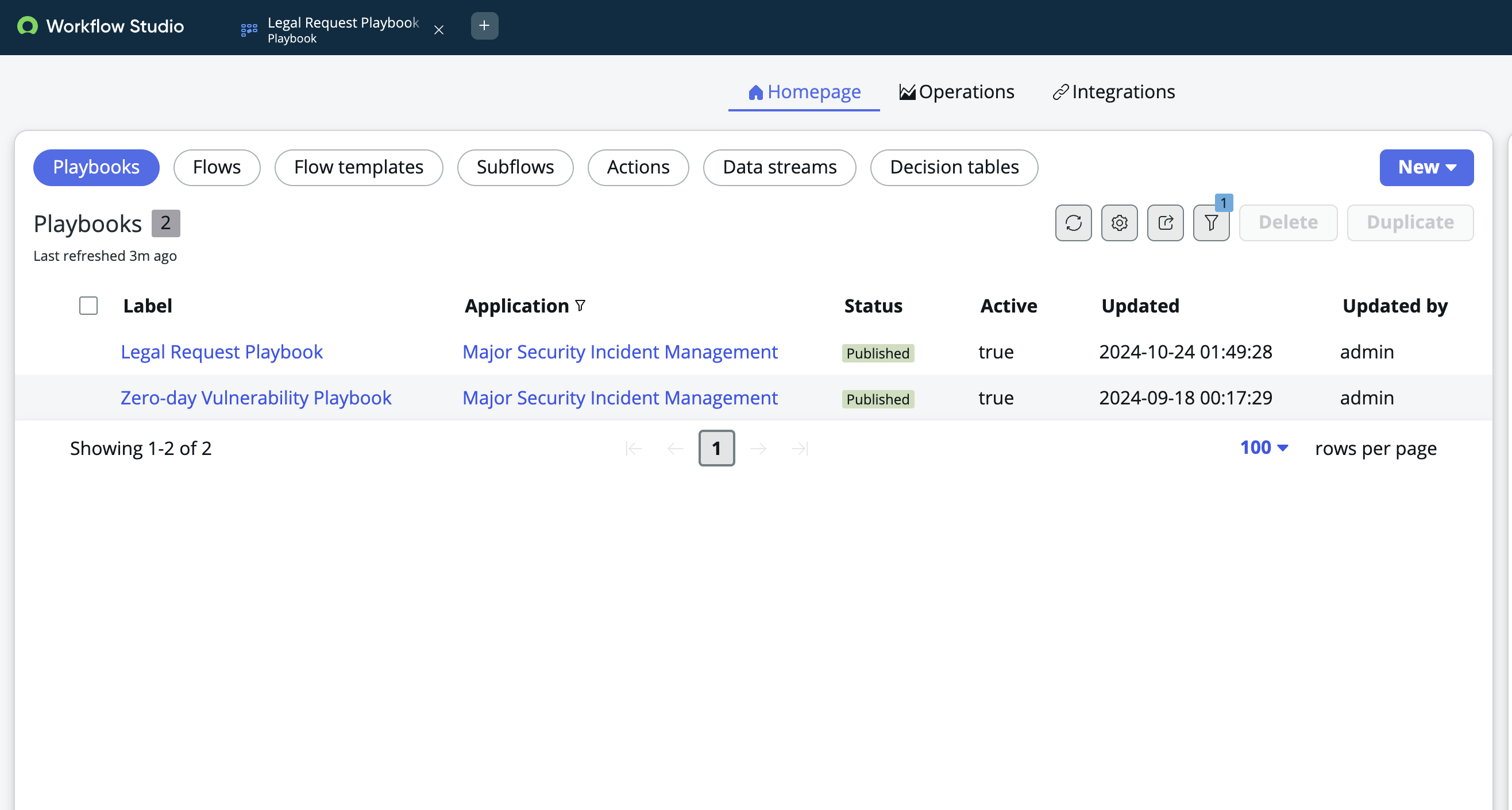 Playbook for zero-day vulnerability