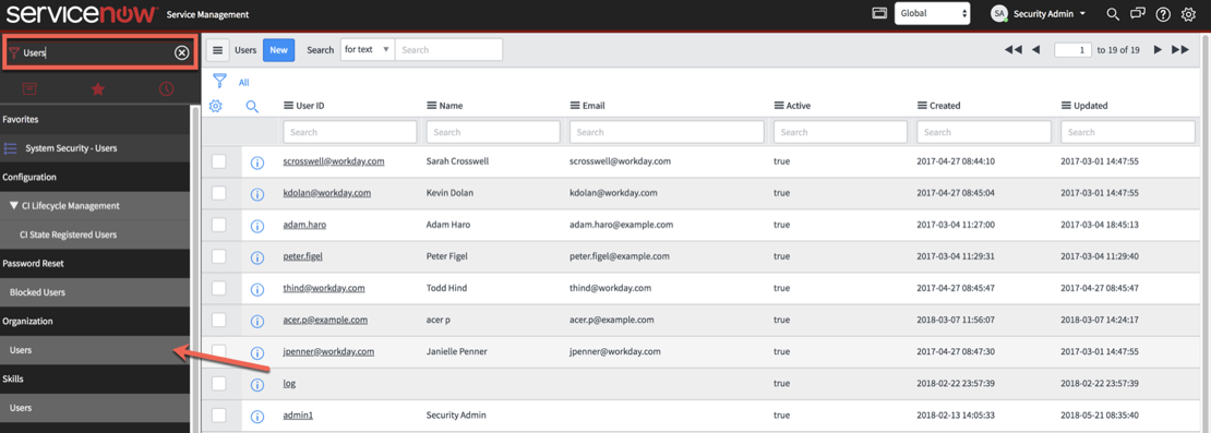 Users module