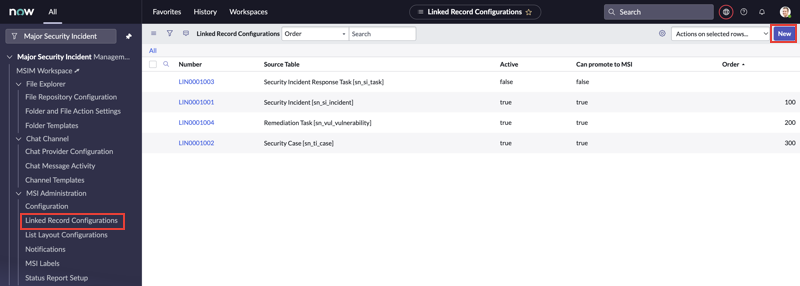 Linked Record configuration