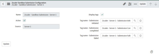 Pre-filled sandbox submission configuration record.