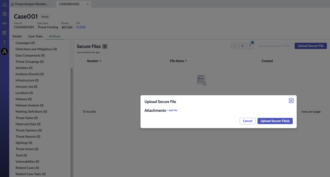Secure file attachments