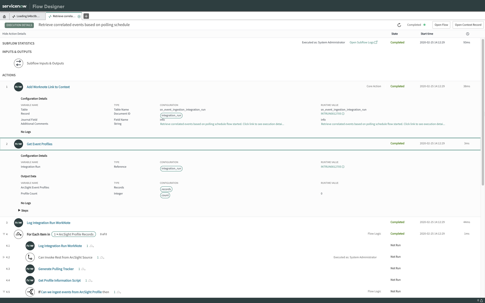 ArcSight ESM: Flow Execution