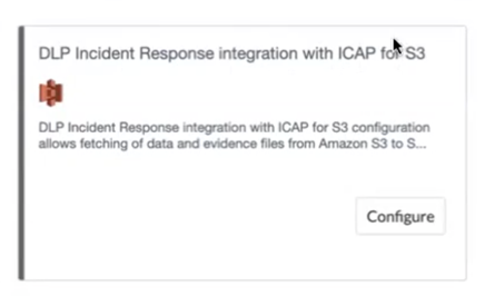 Click configure button for ICAP.