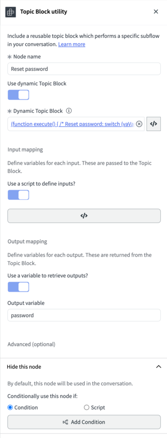 Example topic block.