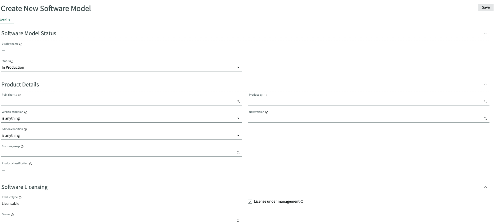 Créer un modèle logiciel dans l’espace de travail