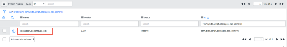 Outil de suppression des appels de packages 1