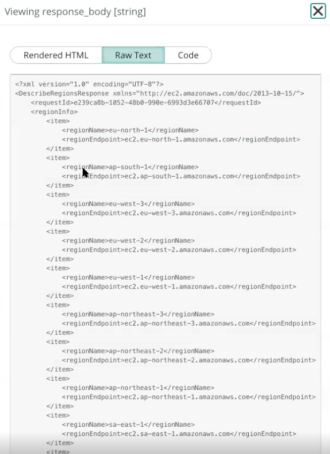 Exemple d’extrait de code