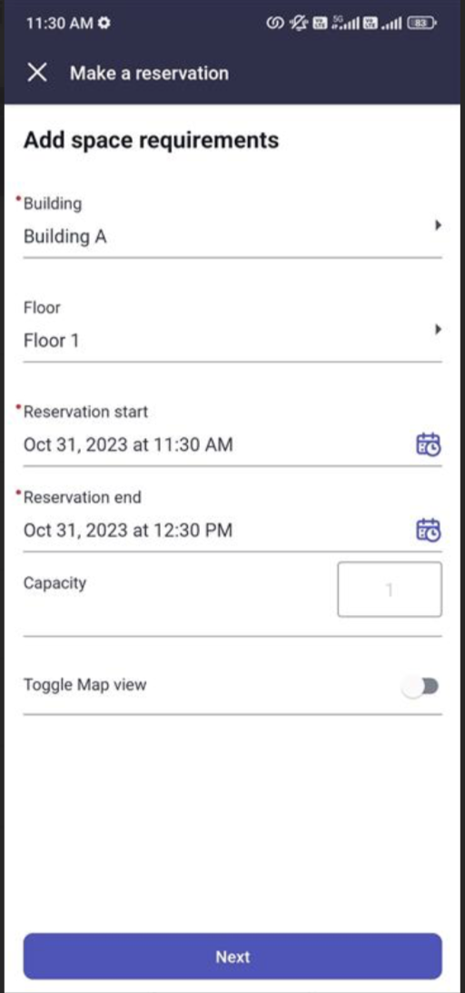 Toggle map view set to Enabled.