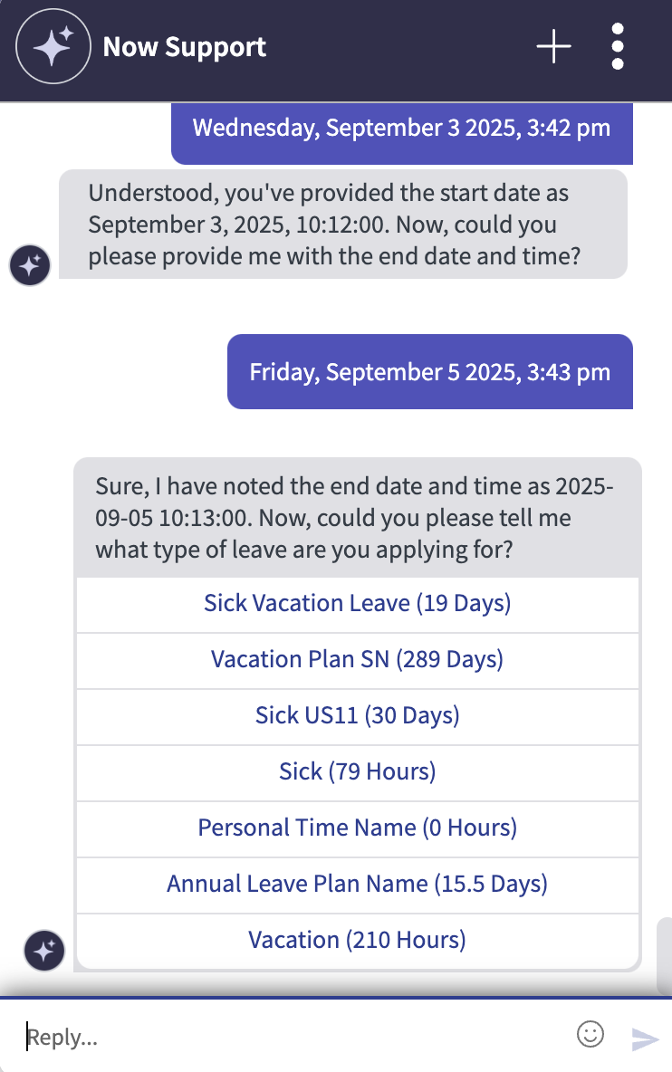 Request time off 1