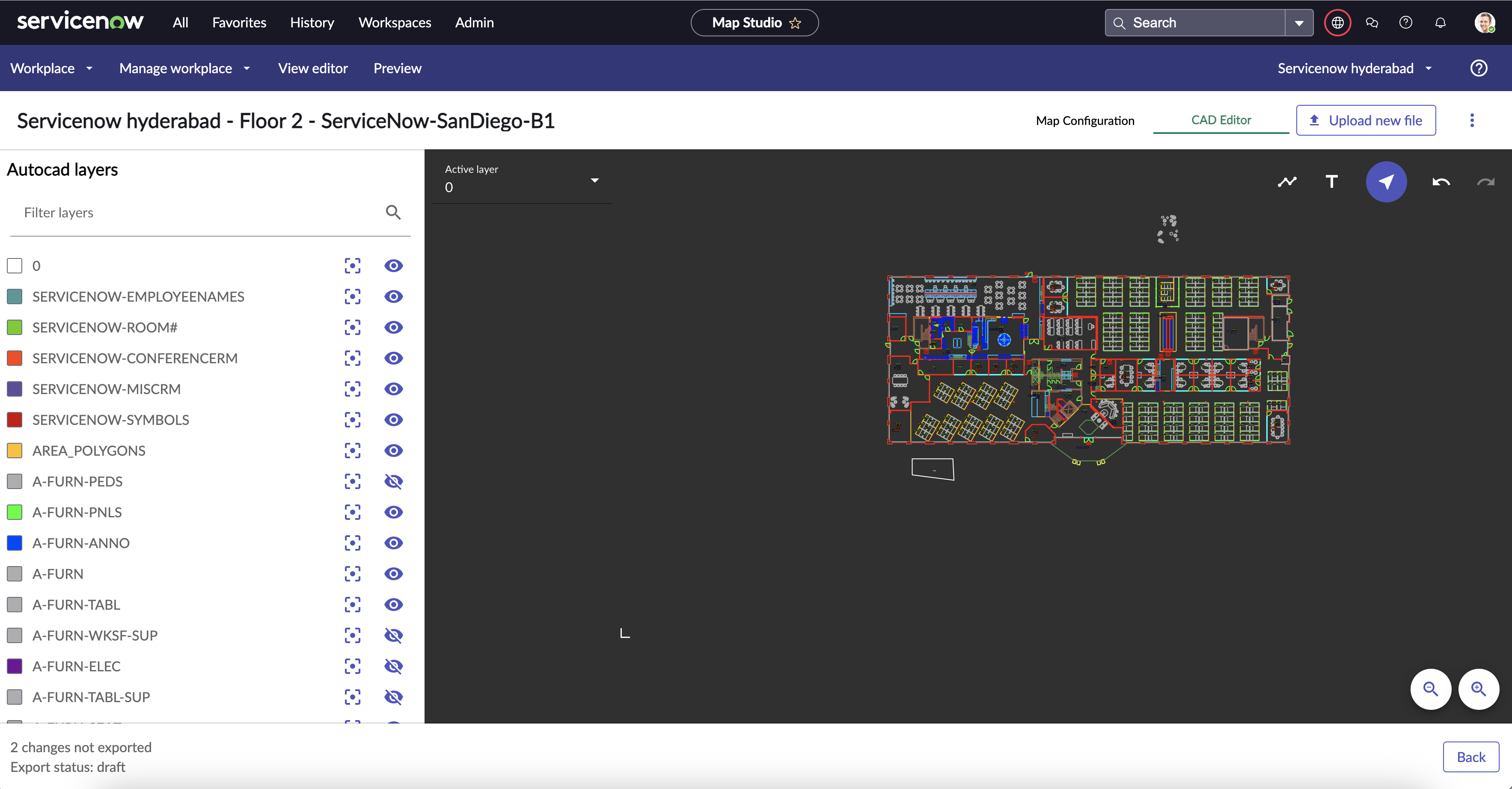 Autocad editor preview.