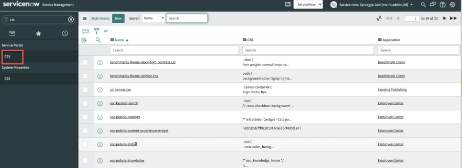 CSS list