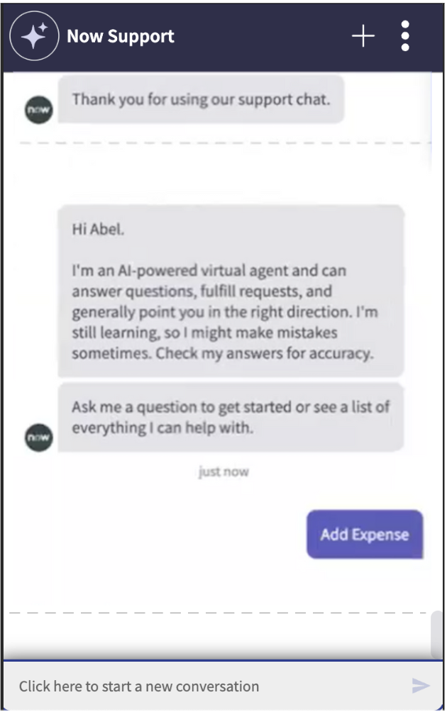 Submit an expense bill