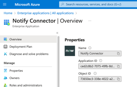 Notify connector app