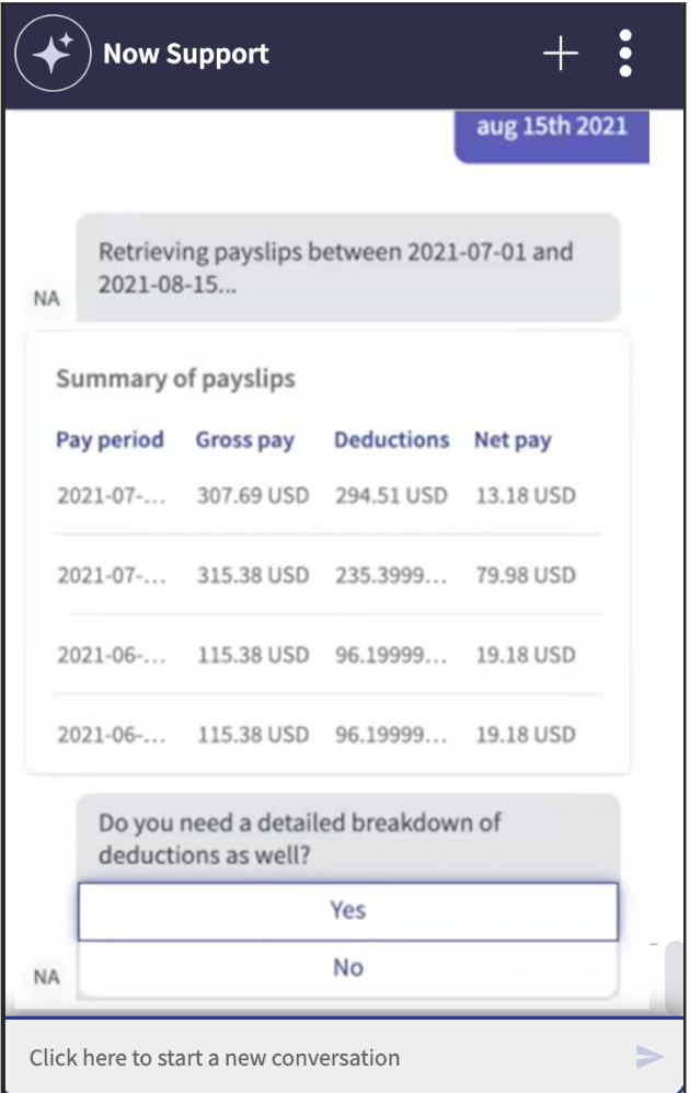Get your payslip details