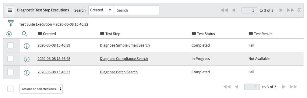 MS Exchange Online: execução da etapa de teste de diagnóstico