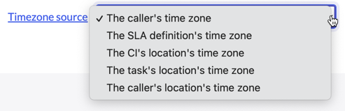 SLA-Zeitzone