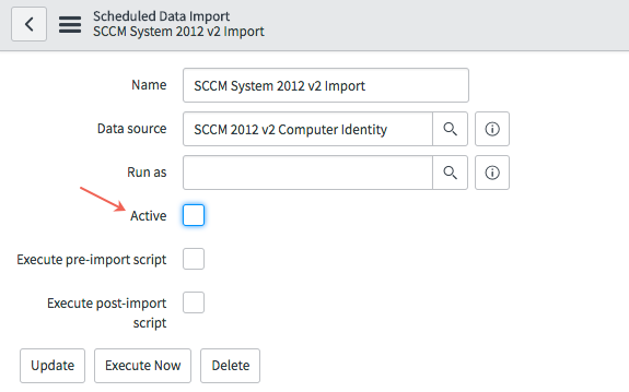 Formular „Geplanter Import“