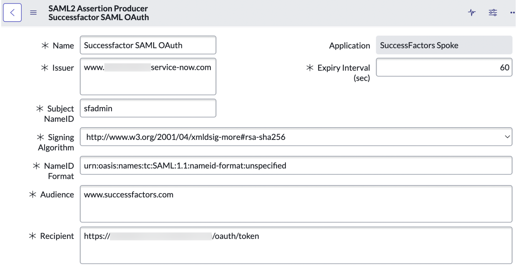 SAML2 Assertion Producer
