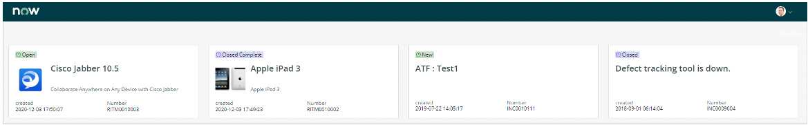 EVAM カードリストの表示