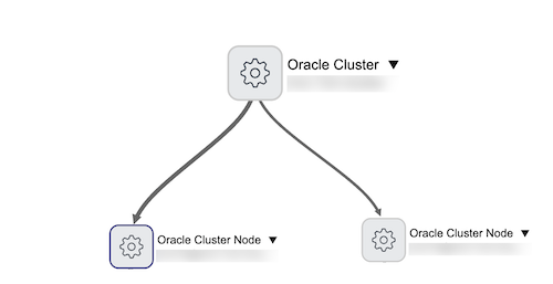 Oracle クラスタービューマップ。