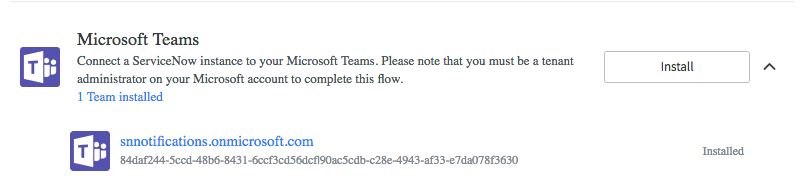 Teams-Arbeitsplatz installiert