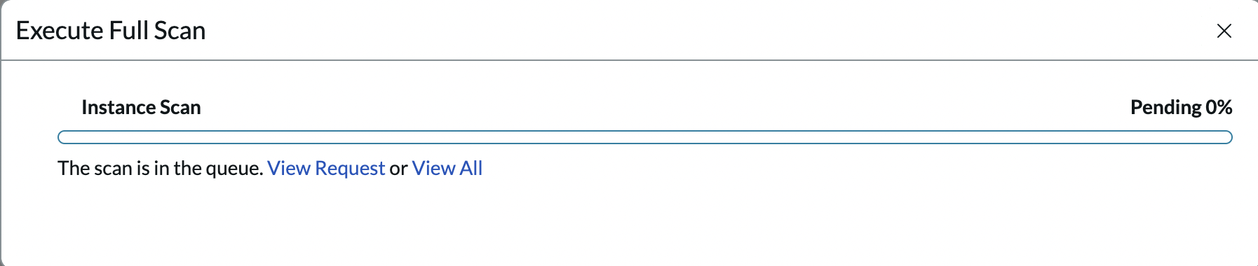 Screenshot mit der Warteschlangennachricht
