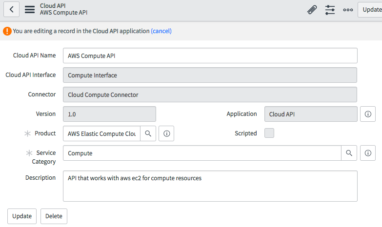 AWS Compute API