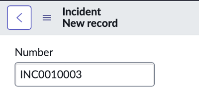 Aufgefüllte Incident-Nummer