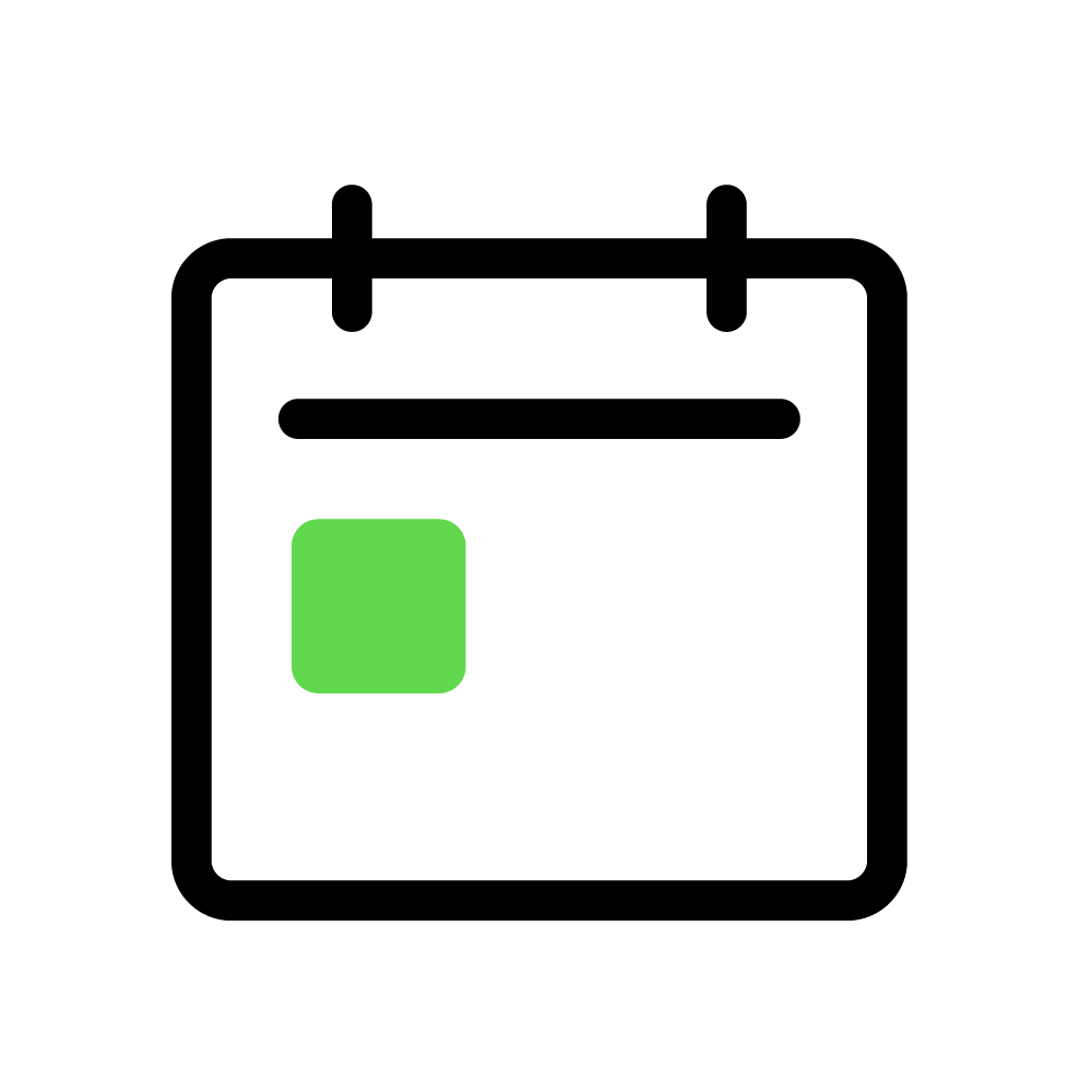 アップグレード日を含むカレンダー