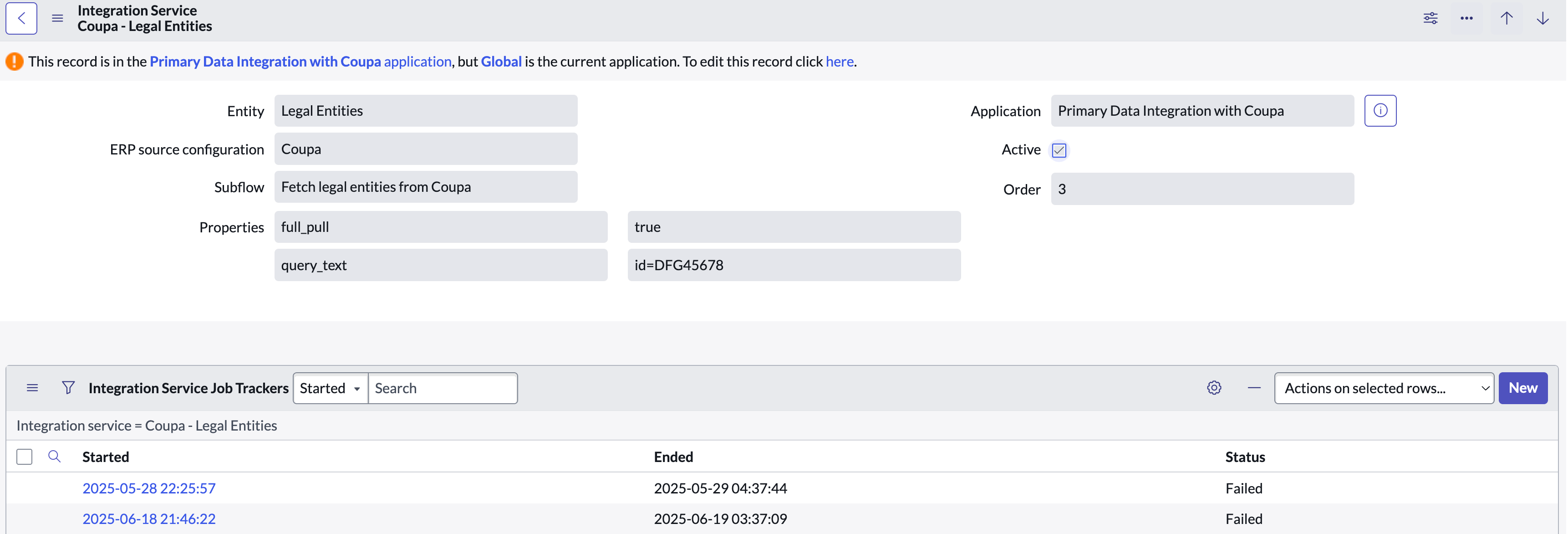 Look up Legal Entities from Coupa