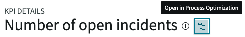 Lien vers le tableau de bord d’exploration de processus en regard du nom de l’indicateur