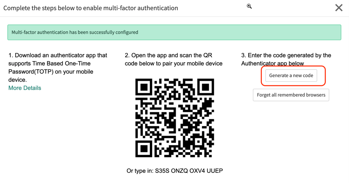 Setup der Multifaktor-Authentifizierung