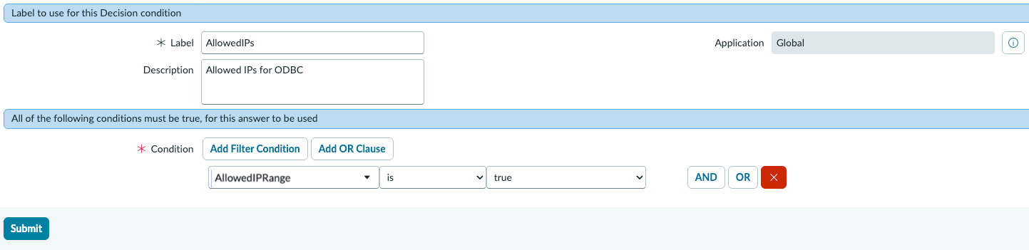 フィルター条件の作成方法を示す UI 画面の例。