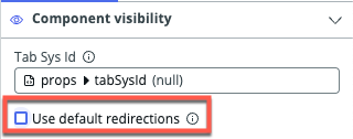 Désactivation des redirections par défaut.