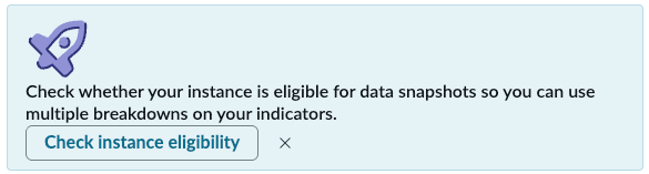 Faixa para verificar a qualificação de snapshots de dados.