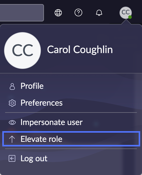 Menü „Anwender“ mit Aktion „Rolle erweitern“ in der UI Next Experience hervorgehoben.
