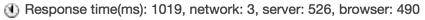 Antwortzeit MS 1019 Netzwerk 3 Server 526 Browser 490