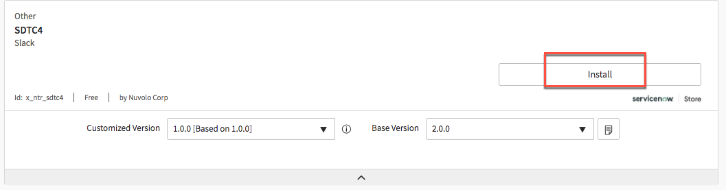 Tela Instalar aplicação