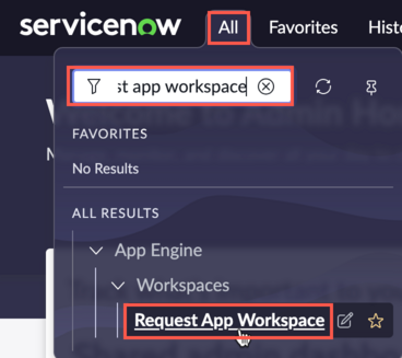 Use o menu Todos para abrir o espaço