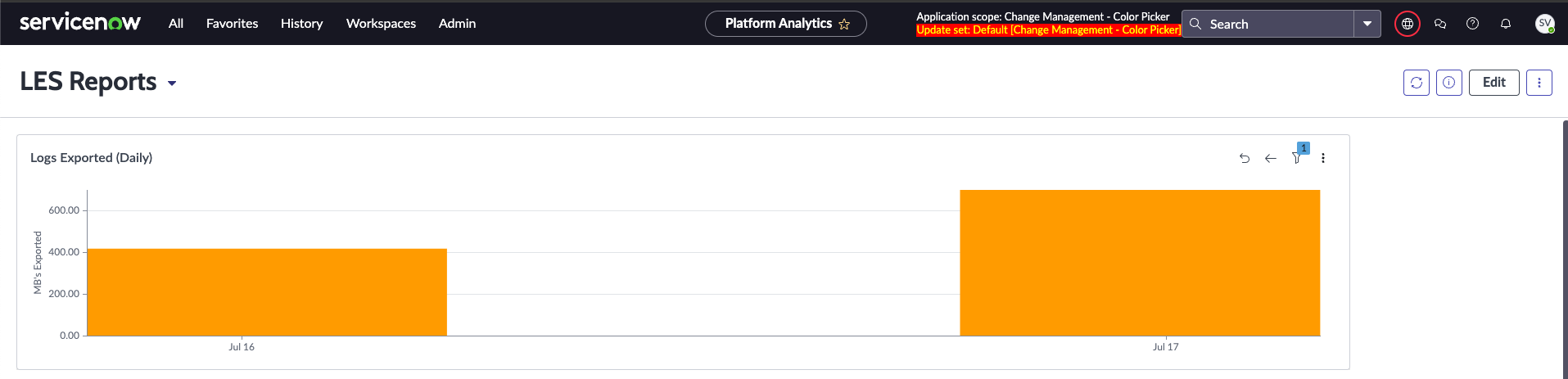 image montrant les journaux quotidiens exportés