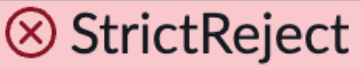 Étiquette StrictReject