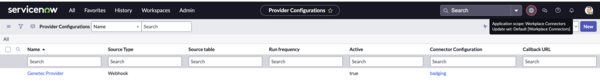 Application Global Scope selected as Workplace Connectors.