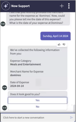 Submit an expense bill