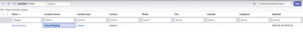 Synchronized CMN location source column.