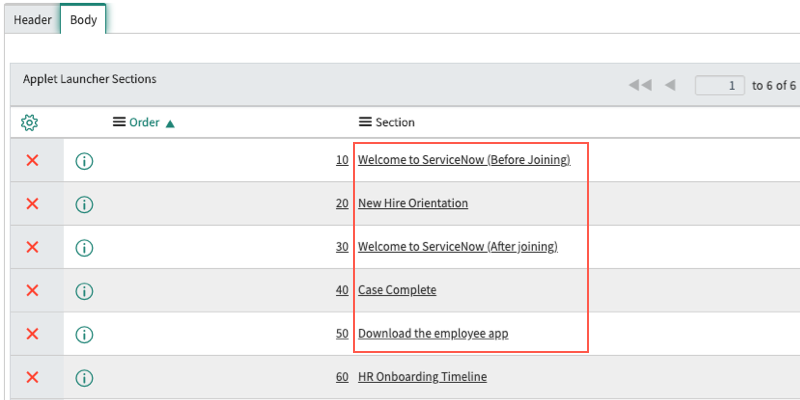 Configure the media sections for the Mobile Onboarding app.